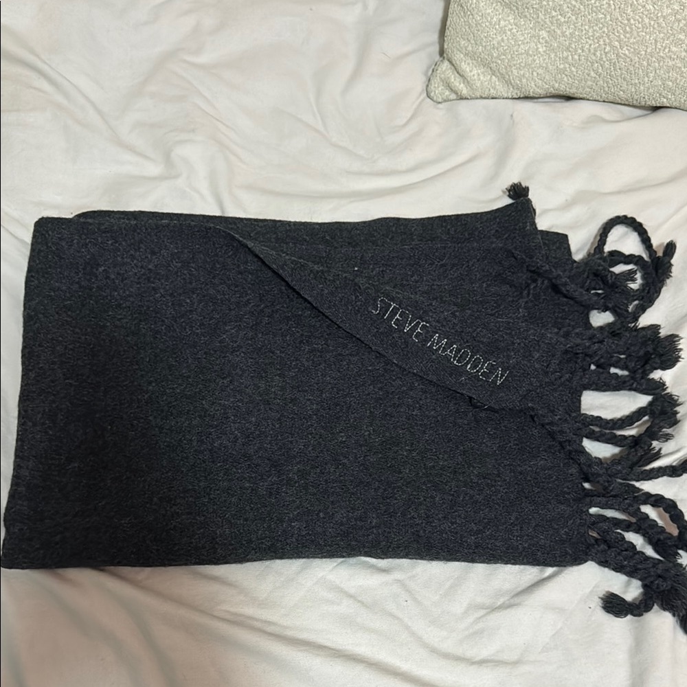 Steve Madden Charcoal Gray Scarf